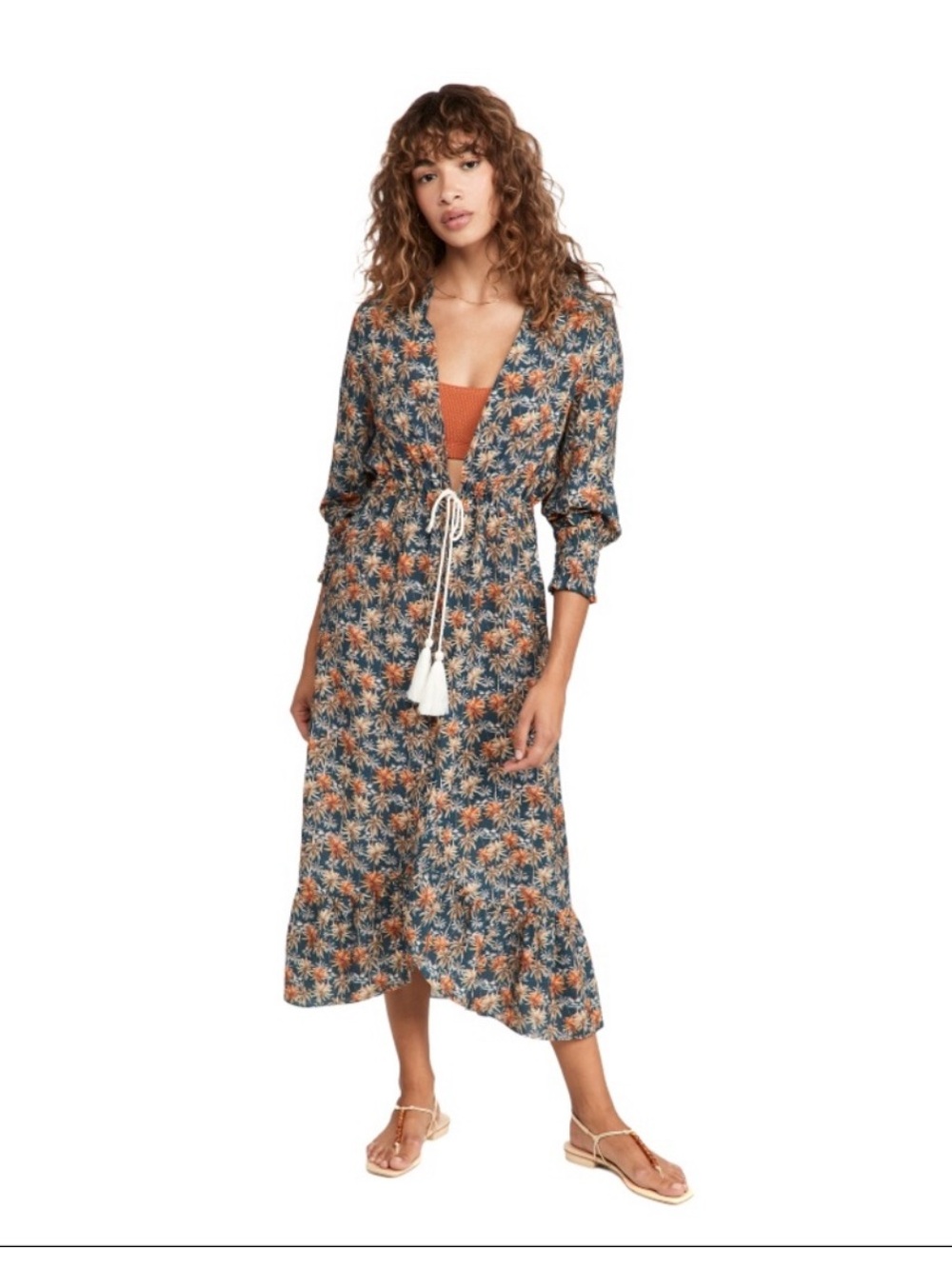Palmacea Swimwear Palm Print Kimono Cover Up NWT